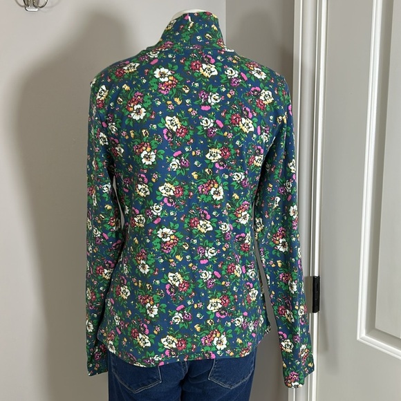 Maeve The Hailey Printed Long-Sleeve
Turtleneck Top Blue Floral Shirt Sz L NEW - Picture 6 of 11